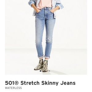Levi’s 501 skinny stretch jean